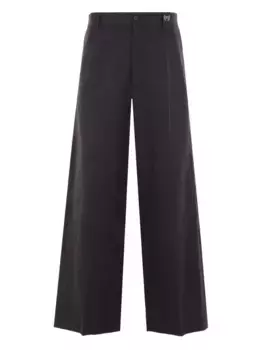 Брюки с вышитым логотипом BALENCIAGA, черный