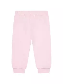 Брюки с вышитым логотипом Balmain Kids, розовый