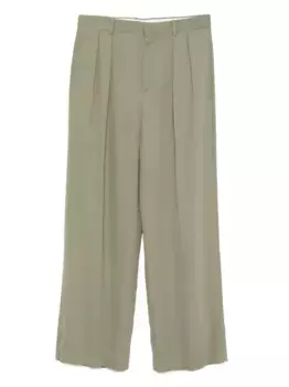 Брюки с вышитым логотипом LOEWE, зеленый