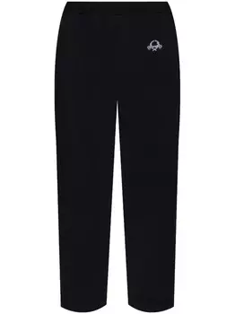 Брюки с вышитым логотипом Moschino, черный