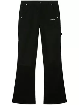 Брюки с вышитым логотипом Off-White, черный