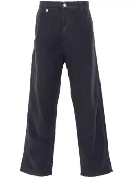 Брюки с вышитым логотипом Stone Island, синий