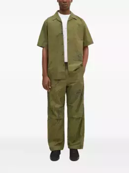 Брюки с вышитым пейзажем в стиле бонсай Maharishi, зеленый