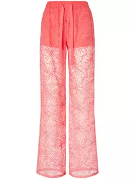 Брюки с вышивкой Genny, розовый