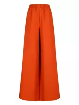 Брюки с вышивкой и карманами MAX MARA, оранжевый