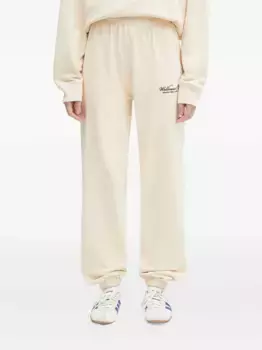 Брюки с вышивкой и манжетами Sporty & Rich, нейтральный