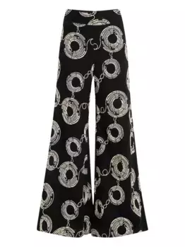 Брюки с вышивкой JBQ, черный