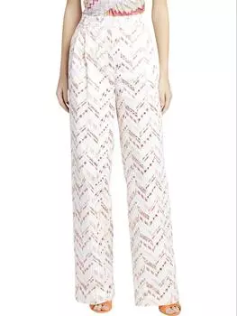 Брюки с вышивкой в виде люверсов, разноцветные Missoni, мультиколор