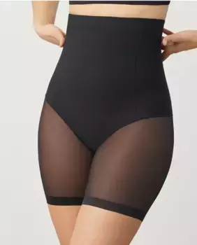 Брюки с высоким поясом и невидимой тканью Ysabel Mora, черный