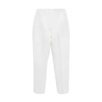 Брюки с высокой посадкой Zara, белый