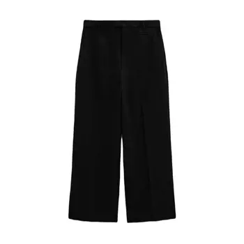 Брюки с высокой посадкой Zara, черный