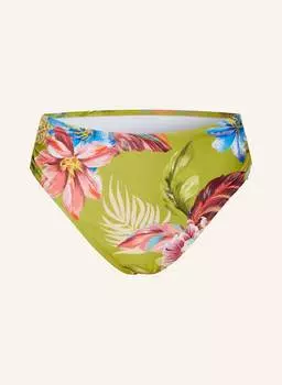 Брюки с высокой талией, ботанический взрыв Lidea, мультиколор