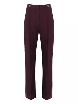 Брюки с высокой талией Elisabetta Franchi, красный