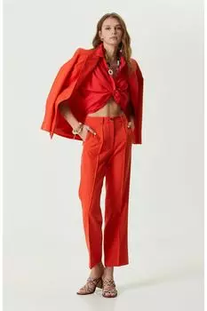 Брюки с высокой талией и цветком граната Network, розовый