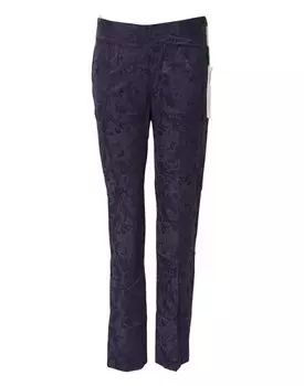 Брюки с высокой талией из фиолетового жаккарда BENCIVENGA, фиолетовый