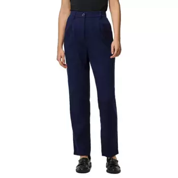 Брюки с высокой талией Pieces Kamil Ankle, синий