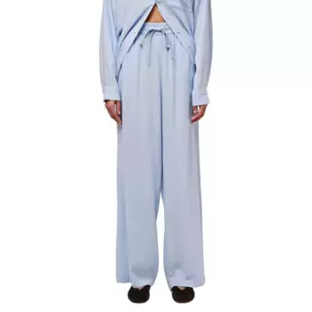 Брюки с высокой талией Pieces Pia Wide Leg, синий