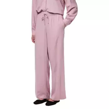 Брюки с высокой талией Pieces Pia Wide Leg, розовый