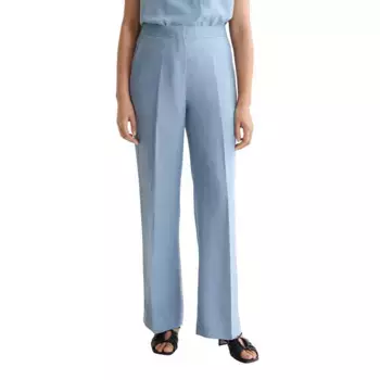 Брюки с высокой талией Scotch & Soda Edie Wide Leg Drapey, синий