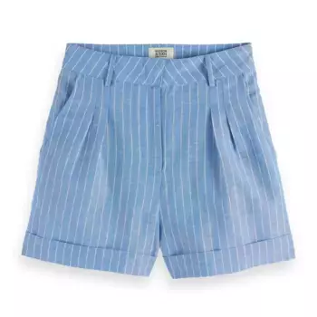 Брюки с высокой талией Scotch & Soda UFJ00688N, синий