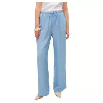 Брюки с высокой талией Vero Moda Melaney Loose, синий