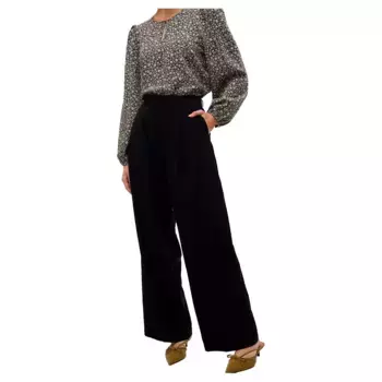 Брюки с высокой талией Vero Moda Perry, черный