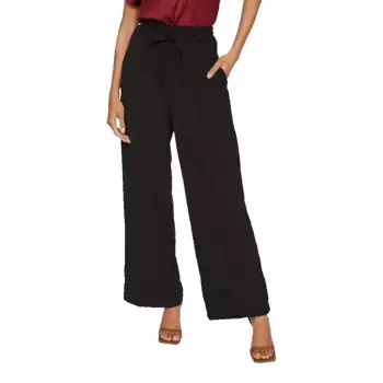 Брюки с высокой талией Vila Clua Wide Leg Fit, черный