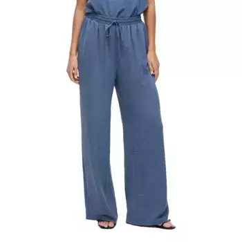 Брюки с высокой талией Vila Josa Wide Leg Fit, синий