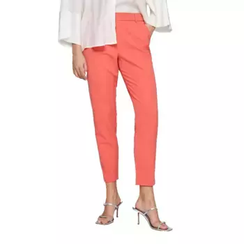 Брюки с высокой талией Vila Varone Slim Fit, оранжевый