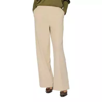 Брюки с высокой талией Vila Varone Wide Leg, бежевый