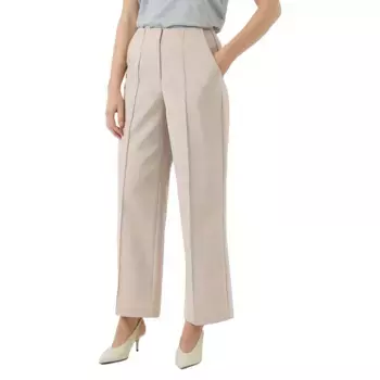 Брюки с высокой талией Yas Reemaj, бежевый