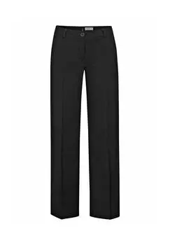 Брюки с заглаженными складками sheego, черный