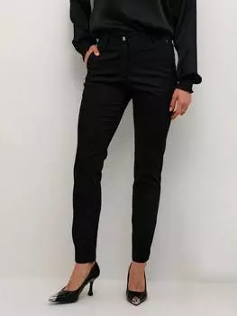 Брюки с заклепками lea KAFFE, глубокий черный