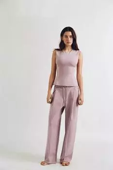 Брюки с замком ZARA, цвет Dusty pink