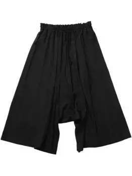 Брюки с заниженным шаговым швом Y's, черный