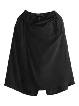 Брюки с запахом Yohji Yamamoto, черный