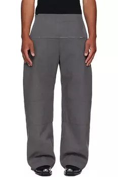 Брюки с застежкой-молнией Jean Paul Gaultier, серый