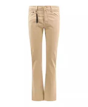 Брюки с застежкой на пуговицы Incotex, бежевый