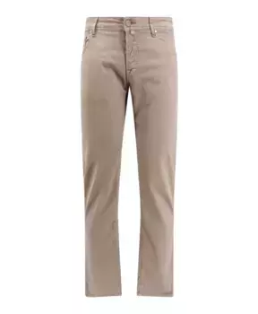 Брюки с застежкой на пуговицы Jacob Cohn, бежевый