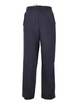 Брюки с завязками на талии Emporio Armani, синий