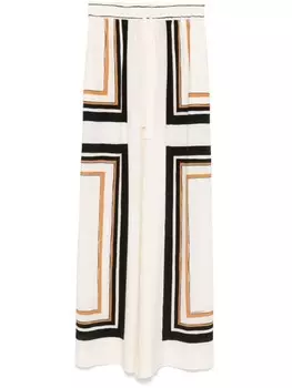 Брюки с завязками на талии ZIMMERMANN, белый