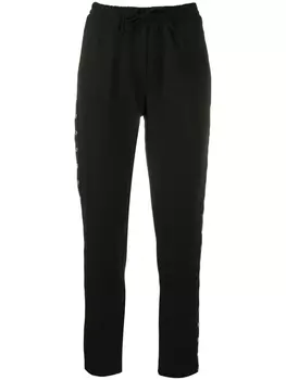 Брюки с завышенной талией и кулиской LIU JO, черный