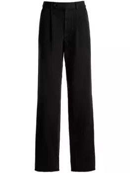 Брюки с завышенной талией и поясом Bally, черный