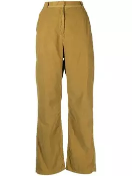 Брюки с завышенной талией и вставками Kristensen Du Nord, зеленый