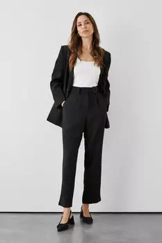 Брюки с завышенной талией и завязками Debenhams, черный