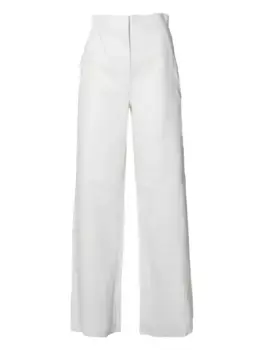 Брюки с завышенной талией MAX MARA, белый