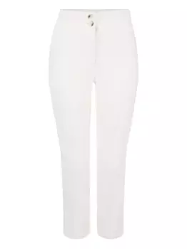 Брюки с завышенной талией на пуговицах Veronica Beard, белый