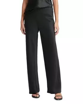 Брюки с завышенной талией Vince, черный