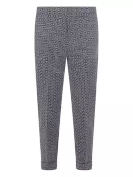Брюки с жаккардовым узором ETRO, синий