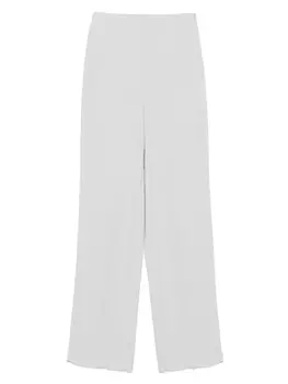 Брюки с жаккардовым узором «в ёлочку» Emporio Armani, серый